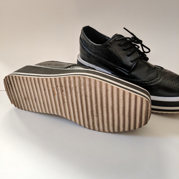 Platform Wingtip Lace-up Brogues 7 US/38 EU - Picture 6 of 6